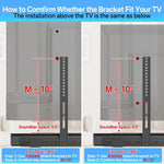 JJ-9452-B-0 No-Drilling Long Soundbar TV Wall Mount Speaker & TV Connecting Mount, JJ-9452-B-0