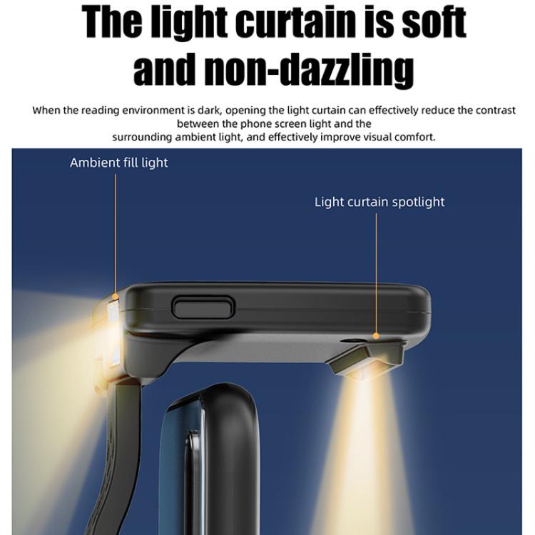 Portable Magnetic Mobile Phone Night Reading Eye Protection Lamp