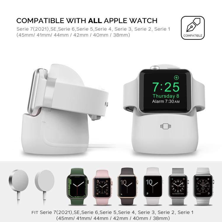Base Mini de Carregamento e Armazenamento em Silicone AhaStyle PT63 para Apple Watch, Sem Carregador