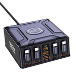 Carregador Multi-Porta Retrátil USB-C GaN de 550W com Carregamento Super Rápido, Ficha EU, Ficha US, Ficha UK, Ficha AU, Ficha KR