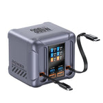 Carregador Multi-Porta de 300W com Tomada USB e Cabo Incorporado, Ficha EU, Ficha US, Ficha UK, Ficha AU, Ficha KR
