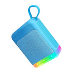 Mini Coluna Retro Bluetooth com Luzes RGB, Leitor de Cartão TF e Entrada para Pen USB, Áudio de Secretária