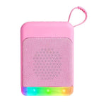 Mini Coluna Retro Bluetooth com Luzes RGB, Leitor de Cartão TF e Entrada para Pen USB, Áudio de Secretária