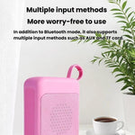 Mini Coluna Retro Bluetooth com Luzes RGB, Leitor de Cartão TF e Entrada para Pen USB, Áudio de Secretária