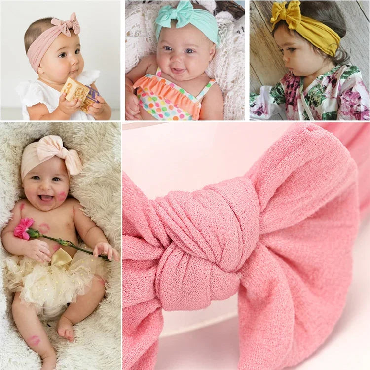 Faixa de Cabelo Infantil com Laço Bonito para Bebé Menina