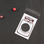 100 PCS / Set Cute Colorful Bottle Pattern Wedding Birthday Cookies Candy Gift Packaging Bag