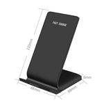 Carregador Sem Fios Vertical para Telemóvel R2 10W, Suporte de Carregamento Inteligente de Carga Rápida, Suporte de Secretária, R2 (Preto)