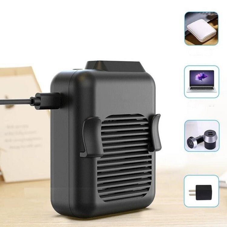 Ventoinha portátil de cintura pendurada mini sem pás com carregamento USB, 6000mAh