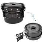 Conjunto de Bule Portátil para Campismo ao Ar Livre
