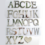 2 Peças Autocolantes de Parede 3D DIY com Letras Inglesas em Acrílico para Decoração de Casa Criativa e Personalizada