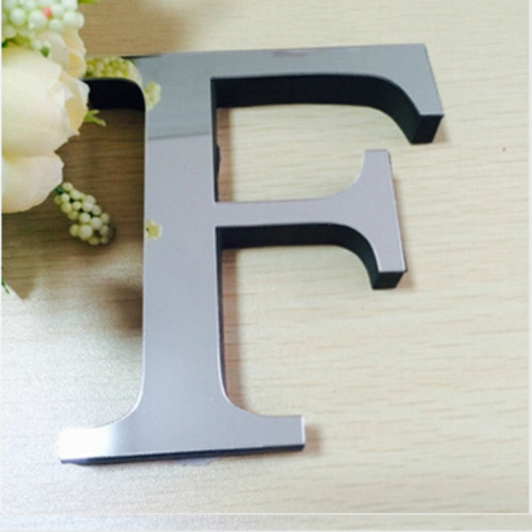 2 Peças Autocolantes de Parede 3D DIY com Letras Inglesas em Acrílico para Decoração de Casa Criativa e Personalizada