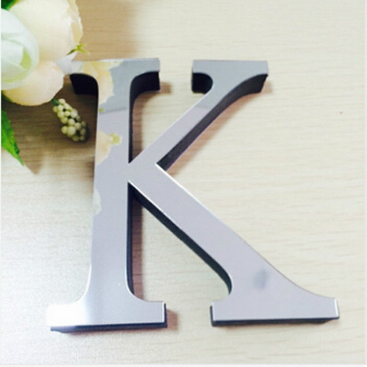2 Peças Autocolantes de Parede 3D DIY com Letras Inglesas em Acrílico para Decoração de Casa Criativa e Personalizada