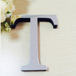 2 Peças Autocolantes de Parede 3D DIY com Letras Inglesas em Acrílico para Decoração de Casa Criativa e Personalizada