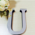 2 Peças Autocolantes de Parede 3D DIY com Letras Inglesas em Acrílico para Decoração de Casa Criativa e Personalizada