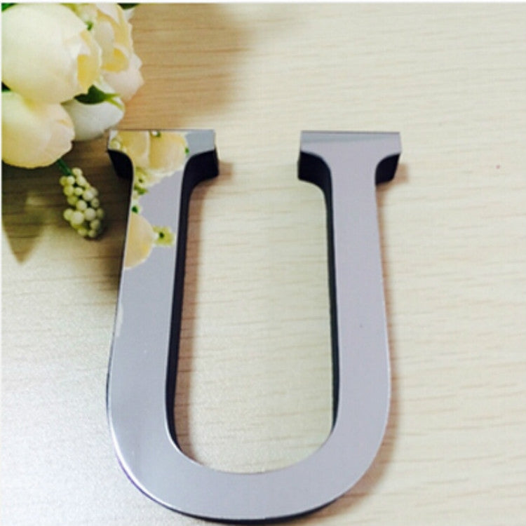 2 Peças Autocolantes de Parede 3D DIY com Letras Inglesas em Acrílico para Decoração de Casa Criativa e Personalizada