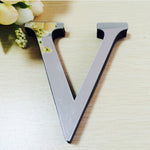 2 Peças Autocolantes de Parede 3D DIY com Letras Inglesas em Acrílico para Decoração de Casa Criativa e Personalizada