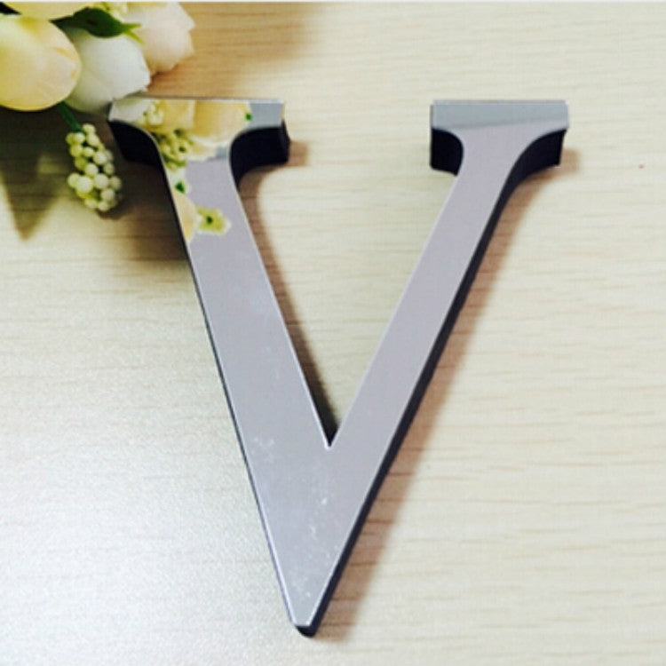 2 Peças Autocolantes de Parede 3D DIY com Letras Inglesas em Acrílico para Decoração de Casa Criativa e Personalizada