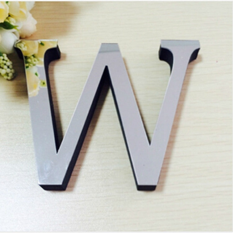 2 Peças Autocolantes de Parede 3D DIY com Letras Inglesas em Acrílico para Decoração de Casa Criativa e Personalizada