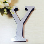 2 Peças Autocolantes de Parede 3D DIY com Letras Inglesas em Acrílico para Decoração de Casa Criativa e Personalizada