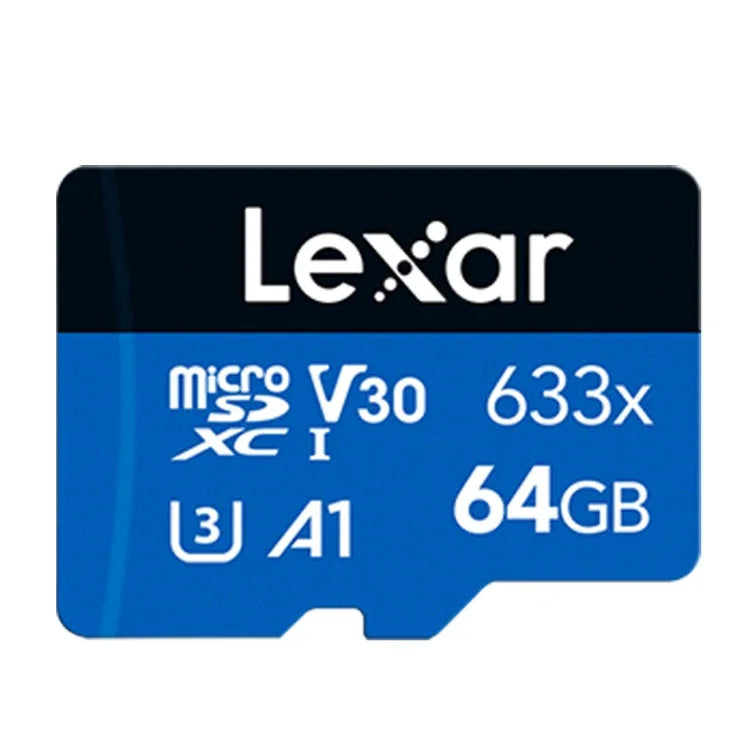 Cartão de Memória TF Lexar 633x 64GB de Alta Velocidade Dedicado para Gravador de Condução e Telemóvel DVR, 64GB
