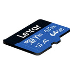 Cartão de Memória TF Lexar 633x 64GB de Alta Velocidade Dedicado para Gravador de Condução e Telemóvel DVR, 64GB