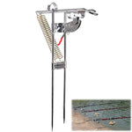 Suporte de Elevação de Vara de Pesca Totalmente Automático com Dupla Mola em Metal, Elevador de Vara em Aço Inoxidável