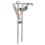 Suporte de Elevação de Vara de Pesca Totalmente Automático com Dupla Mola em Metal, Elevador de Vara em Aço Inoxidável
