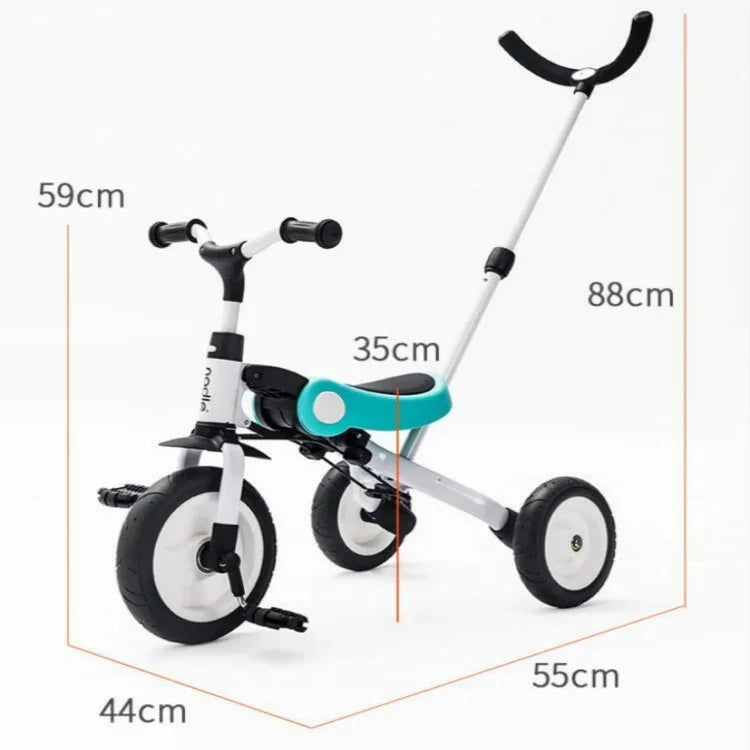 Brinquedos para Andar Triciclo para Bebé Bicicleta Dobrável para Crianças, Triciclo para Bebé
