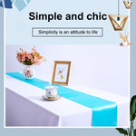 Toalha de Mesa em Cetim Decoração para Festa em Casa, Casamento, Decoração de Natal, 30X275CM