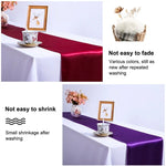 Toalha de Mesa em Cetim Decoração para Festa em Casa, Casamento, Decoração de Natal, 30X275CM