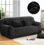 Capa de Sofá em Tecido Plush, Espessa, Elástica, para Sofá, Não Inclui Capa de Almofada, 1 Lugar 90-140cm, 2 Lugares 145-185cm, 3 Lugares 190-230cm, 4 Lugares 230-300cm