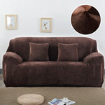 Capa de Sofá em Tecido Plush, Espessa, Elástica, para Sofá, Não Inclui Capa de Almofada, 1 Lugar 90-140cm, 2 Lugares 145-185cm, 3 Lugares 190-230cm, 4 Lugares 230-300cm