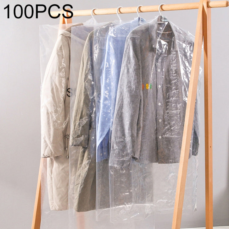 100 PCS Sacos Descartáveis Transparentes para Roupa, Capa Anti-Pó, 55x80cm PP 4 Fios, 60x90cm PP 4 Fios, 60x100cm PP 4 Fios, 55x80cm PE Espesso 6 Fios, 60x90cm PE Espesso 6 Fios, 60x100cm PE Espesso 6 Fios, 60x110cm PP 4 Fios, 60x110cm PE Espesso 6 Fios