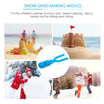 Sand Mold Tool Snow Ball Maker Funny Outdoor Sport Beach Toy, Random Color, Sand Mold(Dual Ball), Sand Mold(Football)