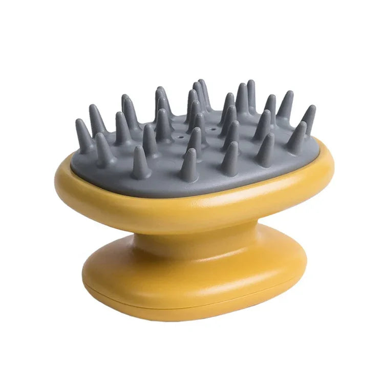 Pente de Champô Doméstico Pente de Massagem de Silicone Escova Portátil para Cabelo com Captura de Caspa