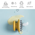 Pente de Champô Doméstico Pente de Massagem de Silicone Escova Portátil para Cabelo com Captura de Caspa