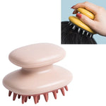 Pente de Champô Doméstico Pente de Massagem de Silicone Escova Portátil para Cabelo com Captura de Caspa