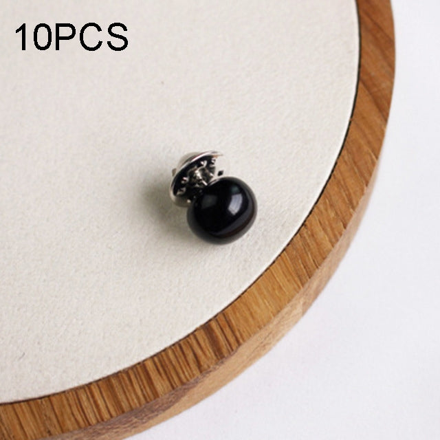 10 Fechos de Pérola Versáteis para Alfinete de Gola, Botão Anti-luz para Cardigã, Alfinete para Cachecol DIY, Preto, Vermelho, Champanhe, Prateado, Branco, Roxo, Cor Aleatória