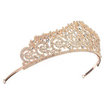 Acessórios para Cabelo Femininos Noiva Casamento Joias Tiaras Coroa Cor Dourada com Cristais e Strass Completo Faixa de Cabelo Tiaras Coroas