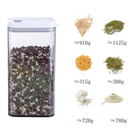 Household Coarse Grain Transparent Sealed Jar Food Grade Storage Jar Dried Fruit Snack Storage Jar with Lid, 700ml, 1100ml, 1500ml