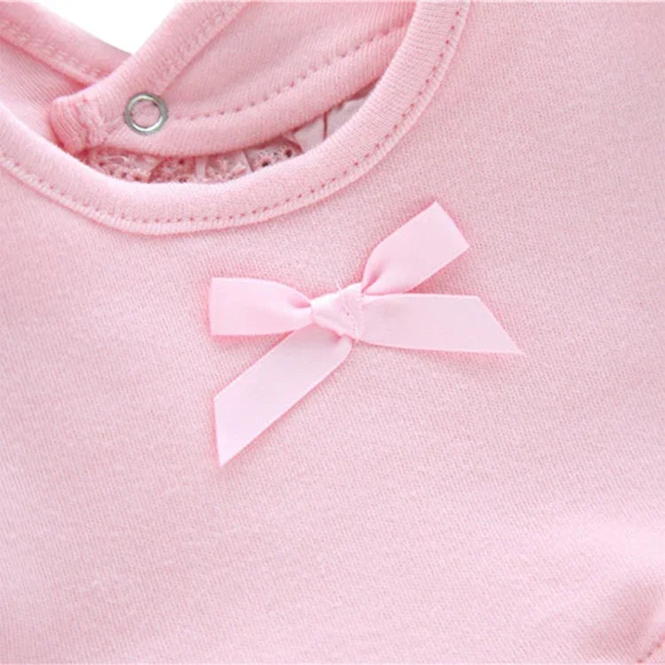 Babete de Renda para Recém-nascido com Laço, Toalhas para Saliva de Bebé