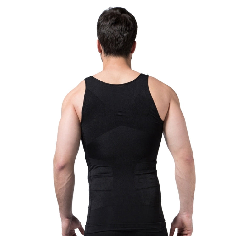 3PCS Men Slimming Body Shaper Vest Underwear, XL, XXL, S, L, M