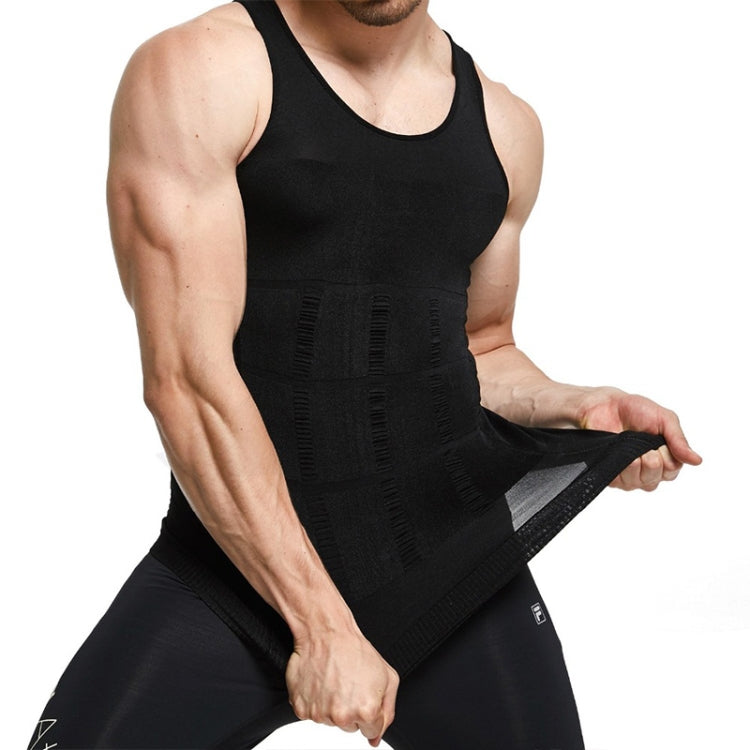 3PCS Men Slimming Body Shaper Vest Underwear, XL, XXL, S, L, M
