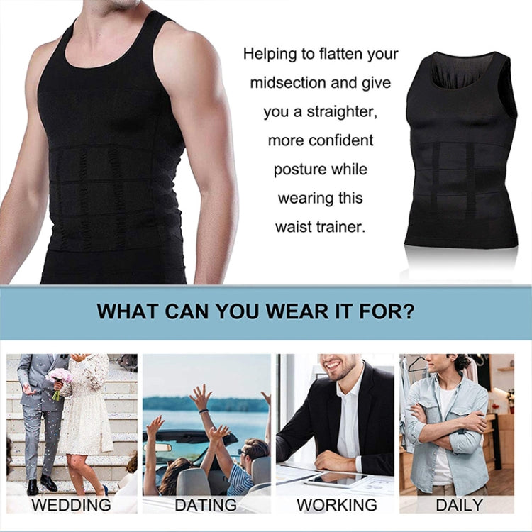 3PCS Colete Modelador de Corpo Masculino Redutor, S, L, M, XL, XXL