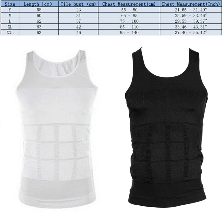 3PCS Colete Modelador de Corpo Masculino Redutor, S, L, M, XL, XXL
