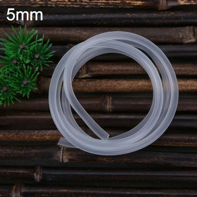 Mangueira de bomba de oxigénio em silicone macio 4x6mm para pedra de bolha de ar profissional para aquário, tanque de peixes, lagoa, filtro de bomba de ar, tubo de aeração, 5m, 10m