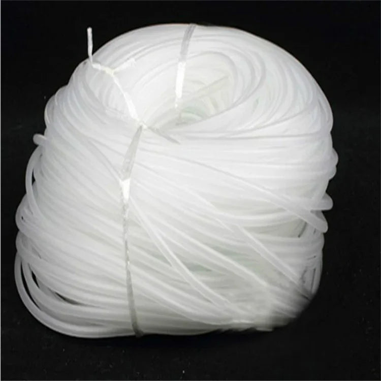 Mangueira de bomba de oxigénio em silicone macio 4x6mm para pedra de bolha de ar profissional para aquário, tanque de peixes, lagoa, filtro de bomba de ar, tubo de aeração, 5m, 10m