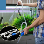 Tubo de Sifão Simples e Prático de 1,6m com Filtro para Troca de Água em Aquário, Troca de Água para Aquário
