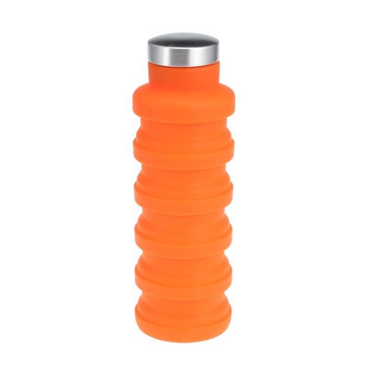 Garrafa de Água Portátil de Silicone Retrátil Dobrável Garrafa de Café para Viagem ao Ar Livre Chaleira de Bebida Desportiva, Capacidade:500ml, Cinzento, Laranja, Azul, Roxo