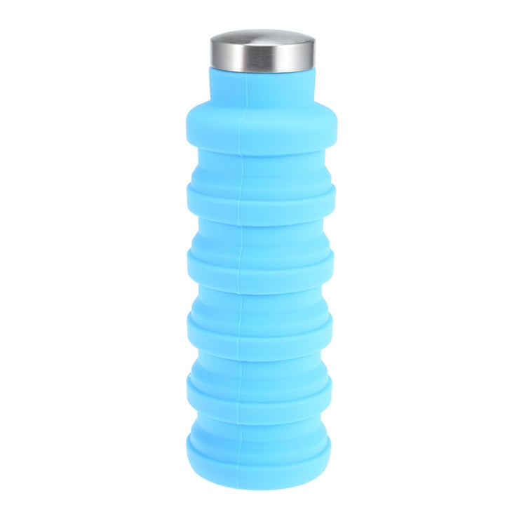 Garrafa de Água Portátil de Silicone Retrátil Dobrável Garrafa de Café para Viagem ao Ar Livre Chaleira de Bebida Desportiva, Capacidade:500ml, Cinzento, Laranja, Azul, Roxo